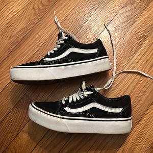 Women’s Platform Vans Size 7.5 US